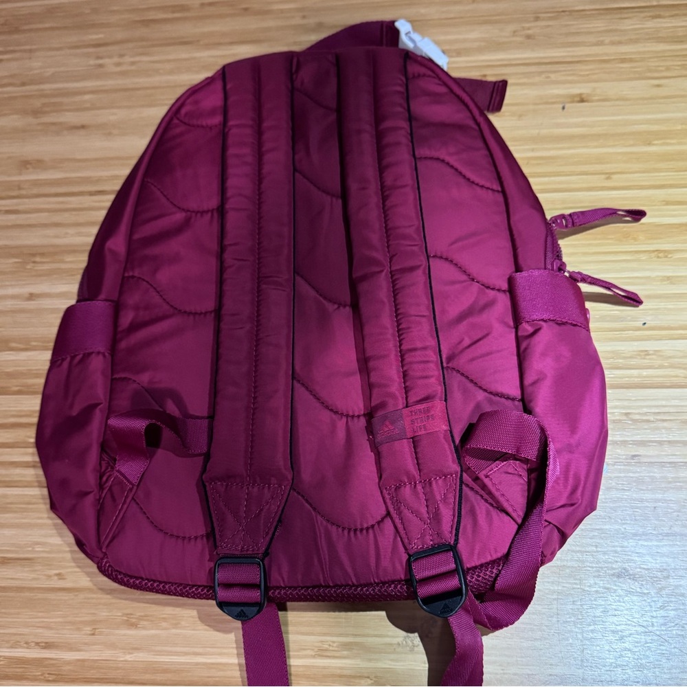 adidas VFA 4 Backpack in Burgundy - Picture 4 of 5